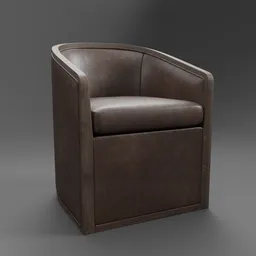 Dixon Upholstered Base Leather Armchair