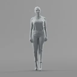 Lowpoly Female Standing