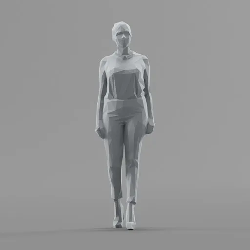 Lowpoly Female Standing