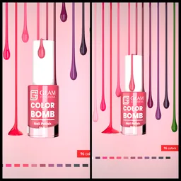 Liquid drops nailpaint