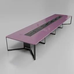 Conference table 20 seats Purple