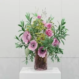 Pink Anemone Floral Arrangement