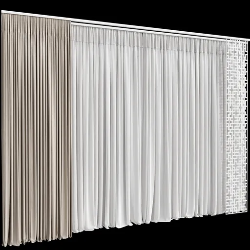 MI Silk And Cotton Curtain Set