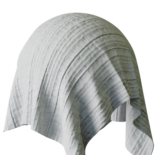 White Striped Cotton Tablecloth