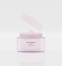 3D Blender model of a premium face cream jar with interactive features for skincare visualization.