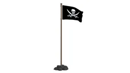 Animated Pirates Flag