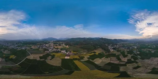Blue Sky Sunset HDRI