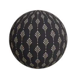 Gold geometric fan wallpaper