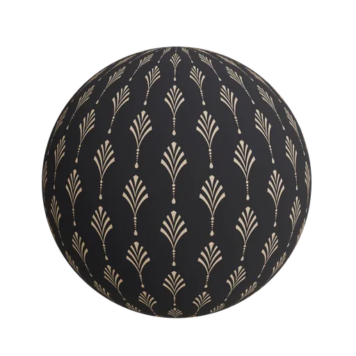Gold geometric fan wallpaper