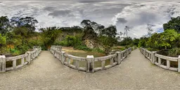 Small bridge on a cloudy day