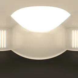 Warm Ivory Panorama Studio
