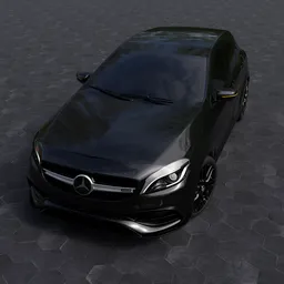 Mercedes Benz A45(Rigged)