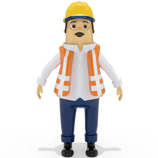 Security worker man