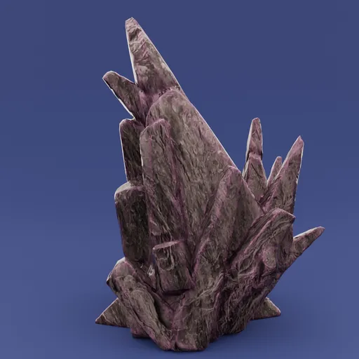Stylized rock cluster