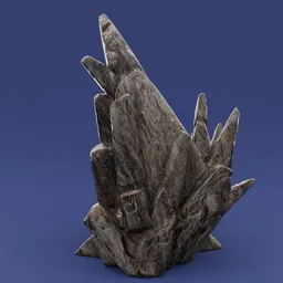 Stylized rock cluster