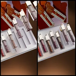 Lipstick box packing smooth animation