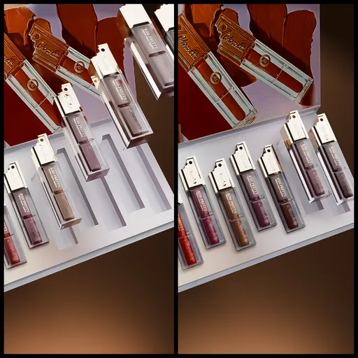 Lipstick box packing smooth animation