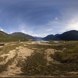 Mountain Landscape Valley Sunny Day