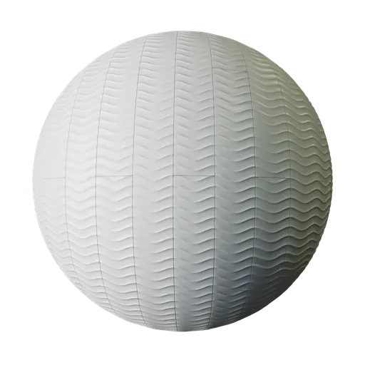 White patterned tiles