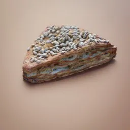 Sweet bread with grains (photoscan)