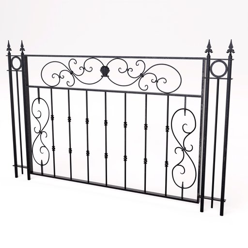 Cast Iron Fence FREE Fences models BlenderKit