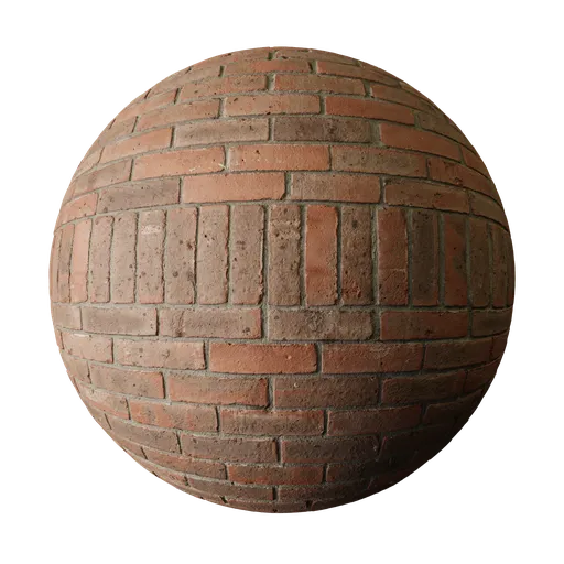 Orange Brick Wall with Upright Band