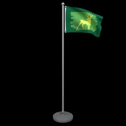Animated Deer Flag