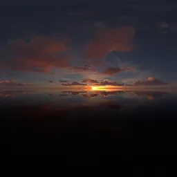 Dramatic Colorful Sunset Sky