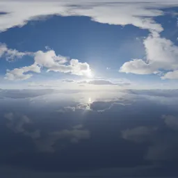 Aerial Mountain Clouds Landscape