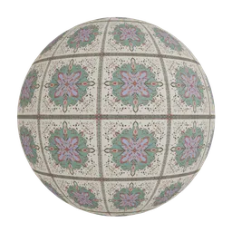 Decorative floral wallpaper