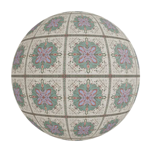 Decorative floral wallpaper