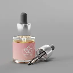 Beauty serum with dropper