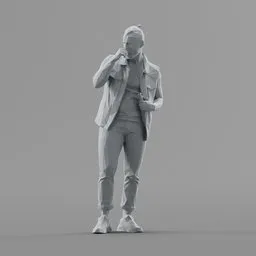 Lowpoly Male Standing