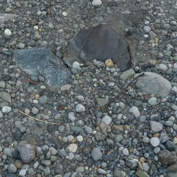 River Rocks Ground Photoscan