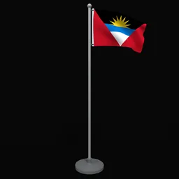 Animated Flag of Antigua and Barbuda