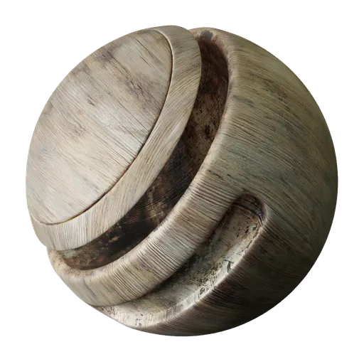 High-quality 2K PBR Old Bamboo material texture for Blender 3D, with realistic aged and weathered surface details.