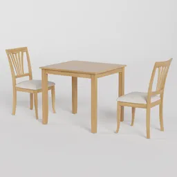 Wood dinner set