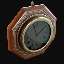 Antique Octagonal Wall Clock