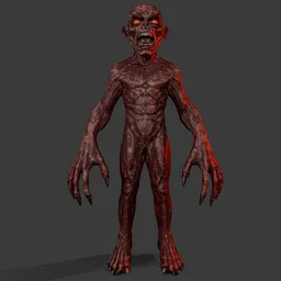 Alien Zombie Lowpoly