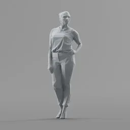 Lowpoly Female Standing