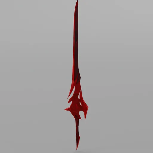 Handpainted Blooded Sword