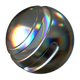 Iridescent Rainbow Metal