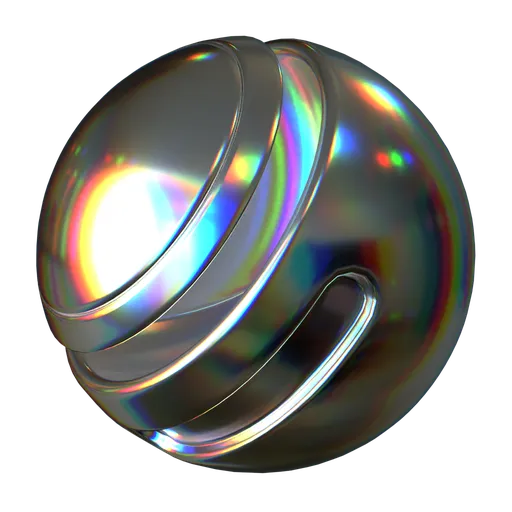 Iridescent Rainbow Metal