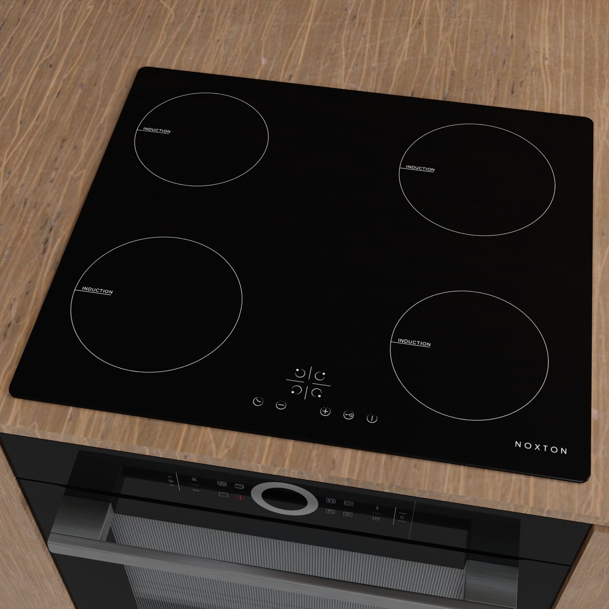 NOXTON 4 Zone Induction Hob 3D Household Appliances models BlenderKit