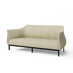 Lamezia 3 Seater Leather Sofa