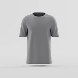 Men's Minimalist Plain Crew Neck T-Shirt