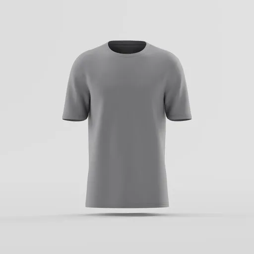 Men's Minimalist Plain Crew Neck T-Shirt