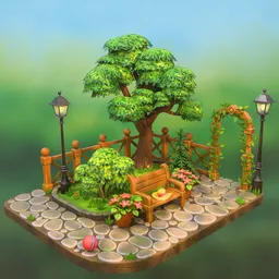 Stylized Summer Park