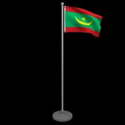 Animated Flag of Mauritania