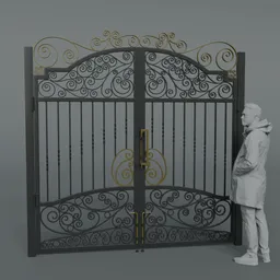 Ornate Wrought Iron Gate